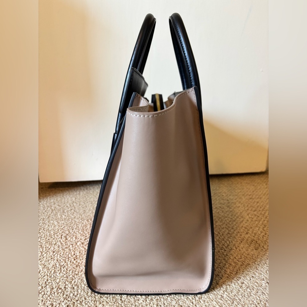 Celine Céline Mini Luggage Tri Colour Color Luggage Travel Leather Tote Bag - Picture 6 of 16